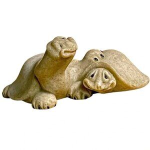 Vtg SECOND NATURE DESIGN Quarry Critters Trick & Treat are best friends c2000